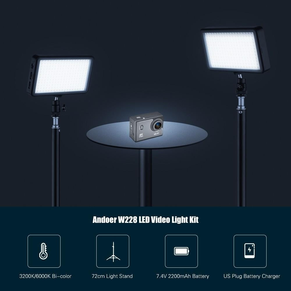 LED Video Light Kit for ILDC DSLR Cameras Image 8