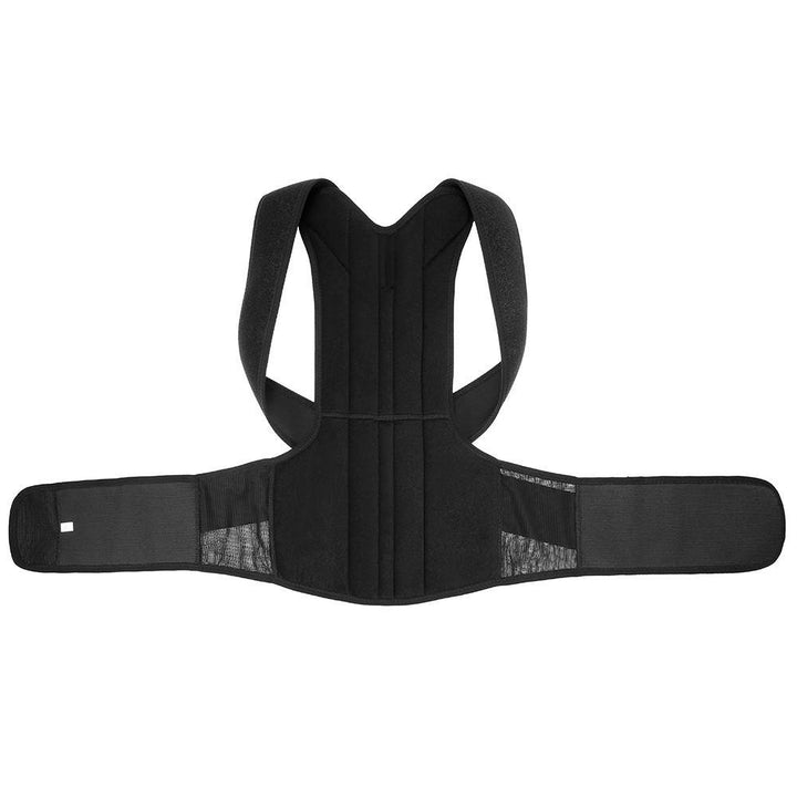 Lumbar Upper Lower Back Support Strap Belt Adjustable Posture Corrector Shoulder Relief Brace Image 10