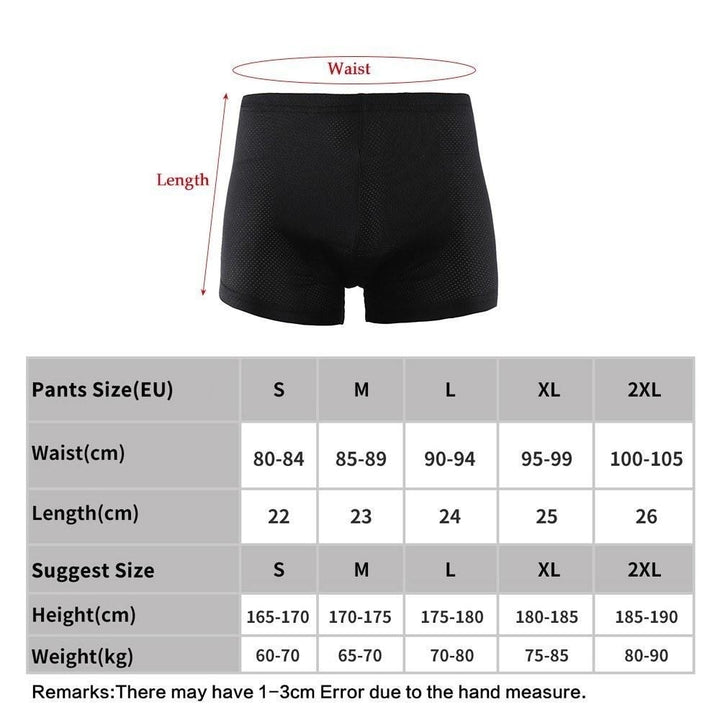 Mens Cycling Underwear Breathable 3D Gel Padded Image 4