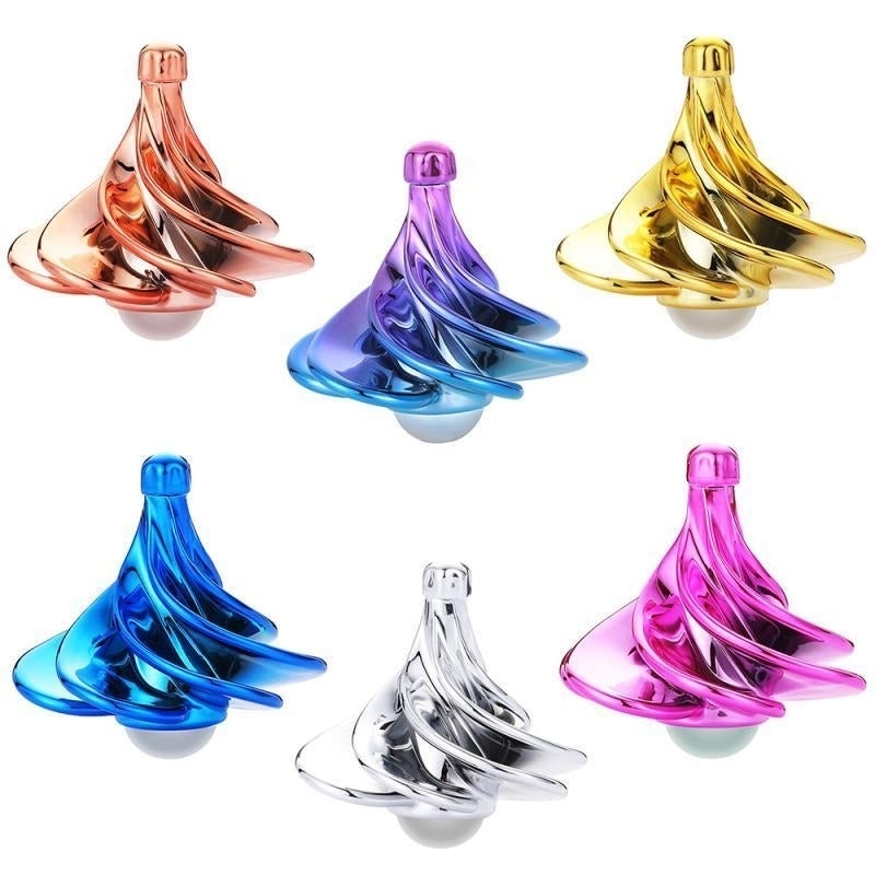 Metal Magic Wind Fidget Spinning Portable Stress Relief Toy Image 1