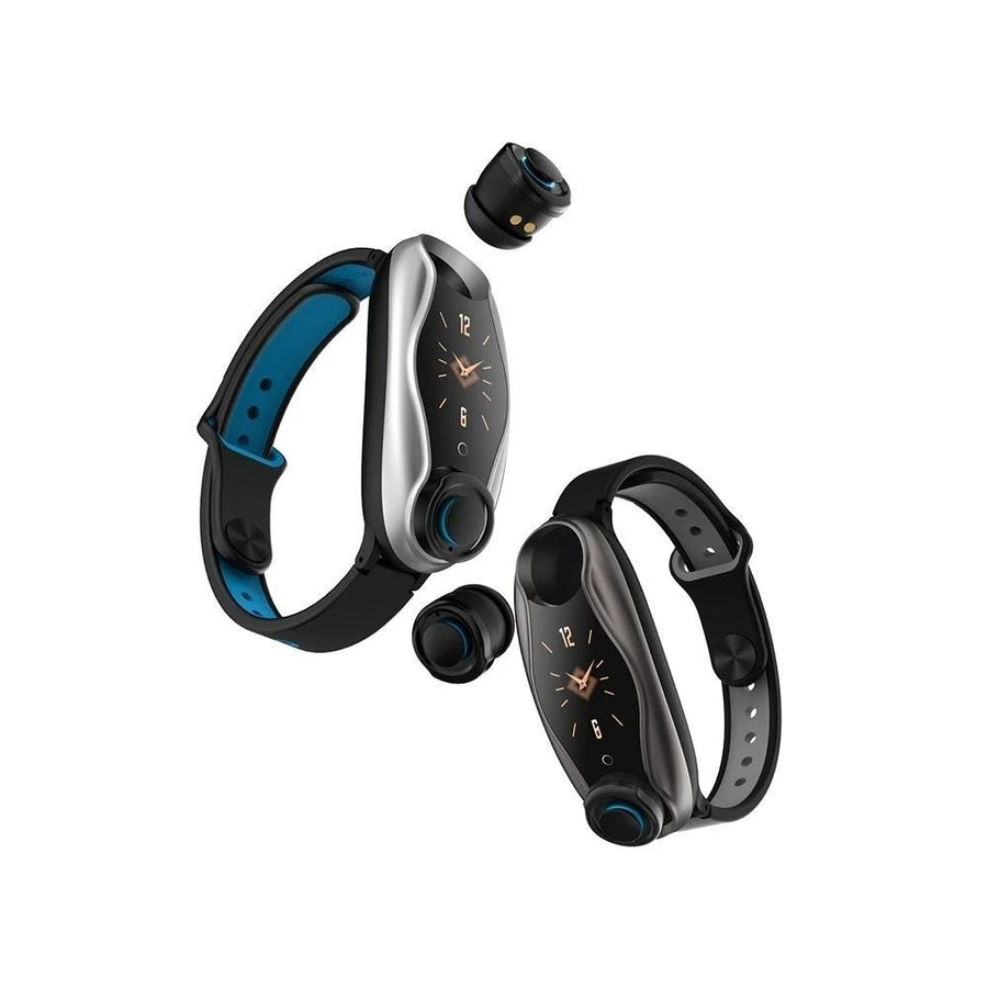 Multi-functional Smart Watch with Two Detachable BT Earbuds Image 1