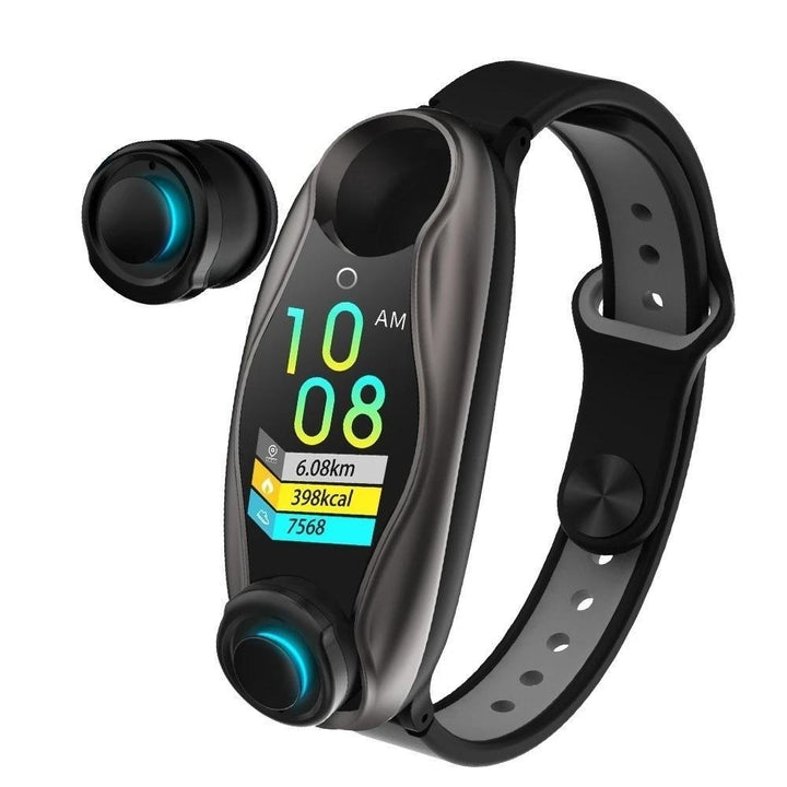 Multi-functional Smart Watch with Two Detachable BT Earbuds Image 3