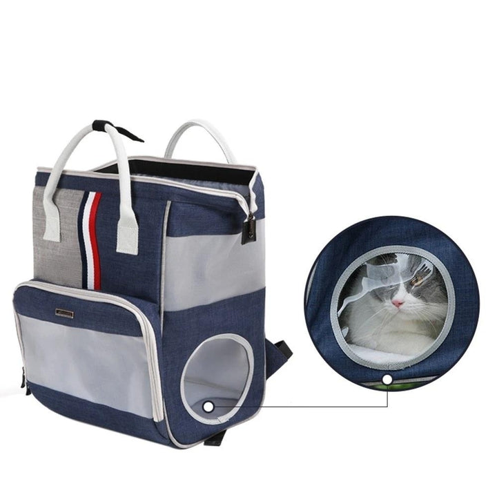 Pet Backpack Carrier Travel Bag Designed for Travel Hiking Walking Outdoor Image 3