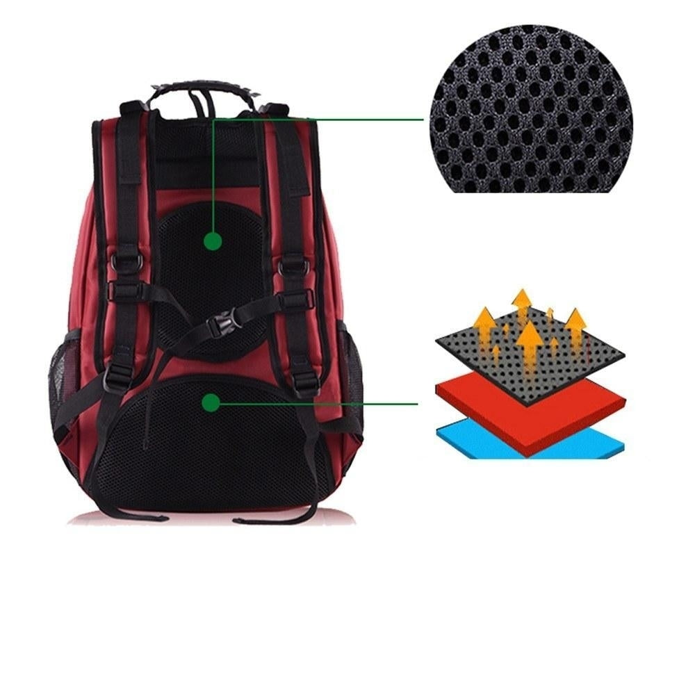 Solar Power Outdoor Charging Backpack with USB Port Waterproof Breathable Image 2