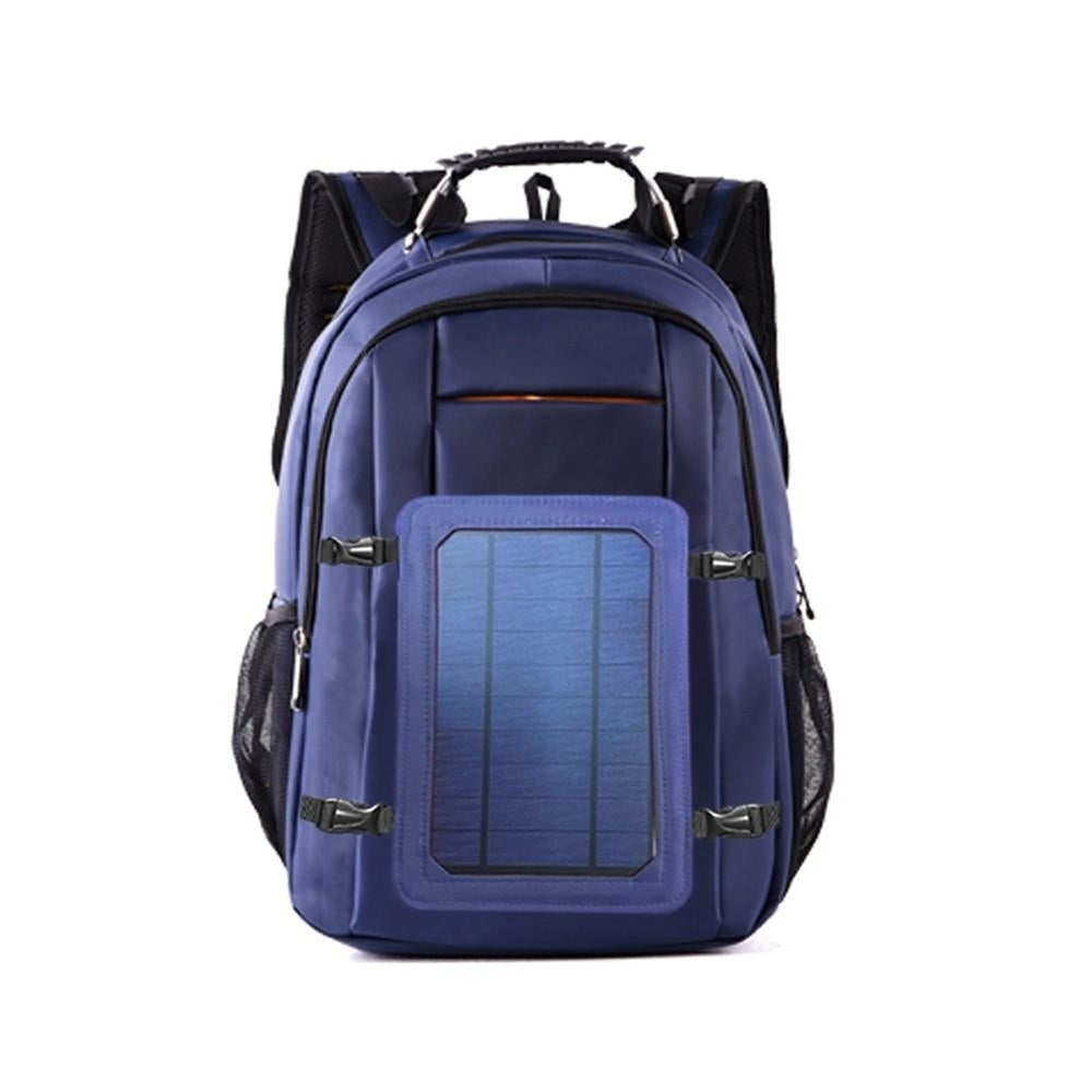 Solar Power Outdoor Charging Backpack with USB Port Waterproof Breathable Image 6