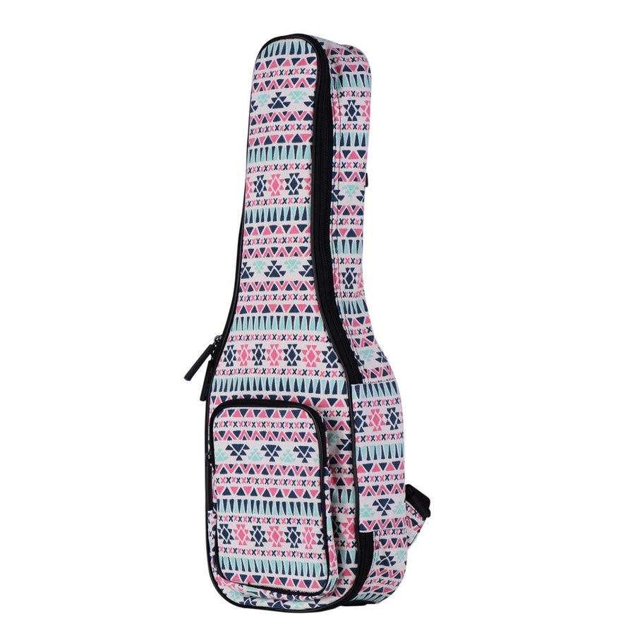 Soprano Ukulele Gig Bag 21 Inch Stylish Padded Cotton Backpack Carrying Case with Flannelette Lining Image 1