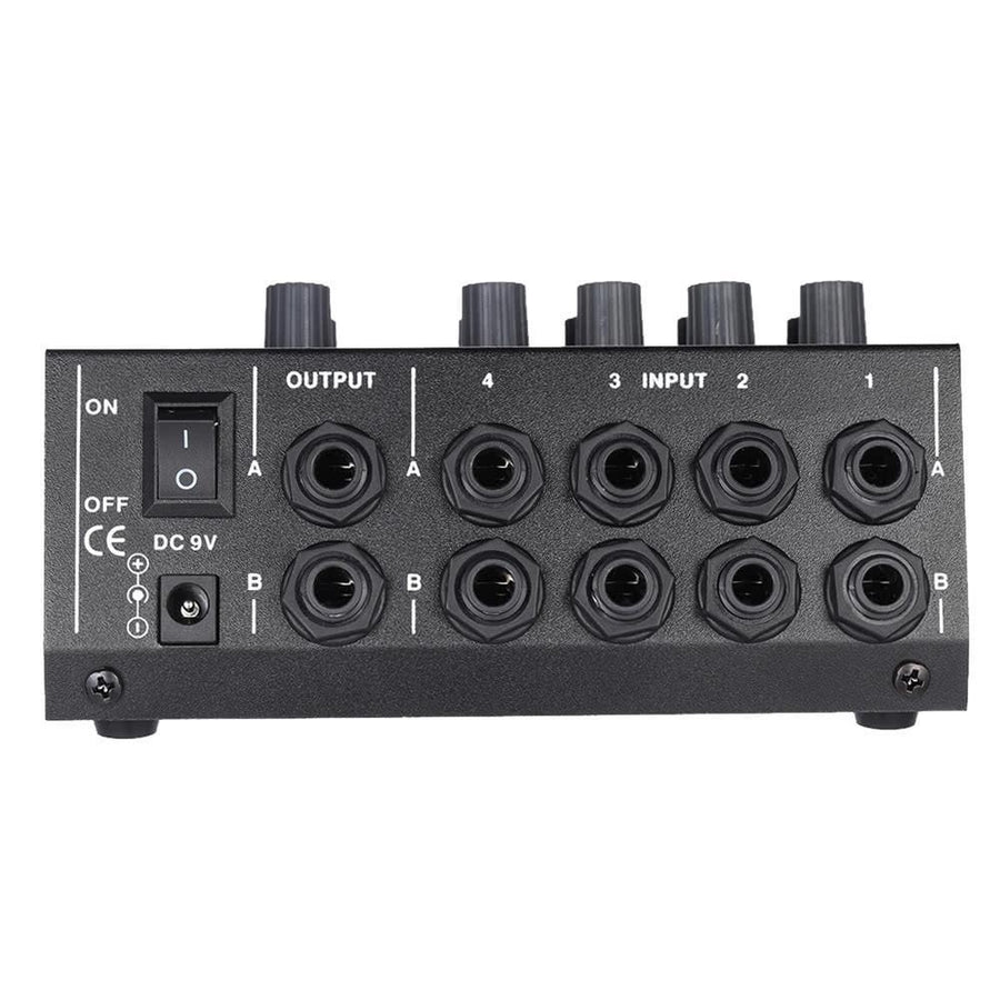 Ultra-compact Low Noise 8 Channels Metal Mono Stereo Audio Sound Mixer with Power Adapter Cable Image 1