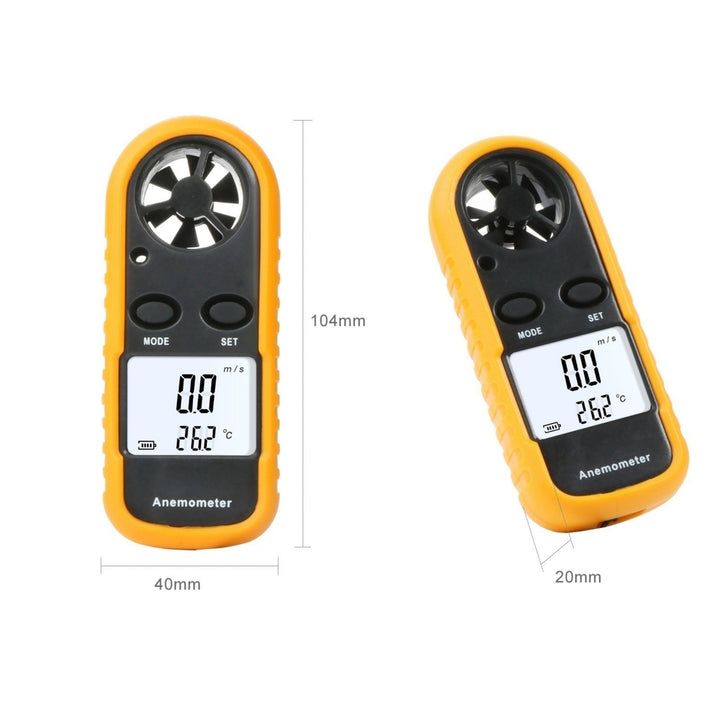 Handheld Wind Speed Meter Anemometer Portable Gauges Air Flow Thermometer Image 6