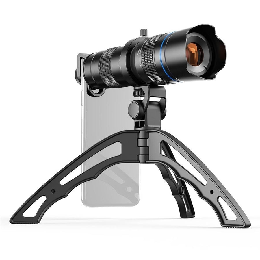 Metal HD 20-40X Zoom Single-tube Telescope External Dual Adjustment Monocular Phone Telephoto Lens Image 1