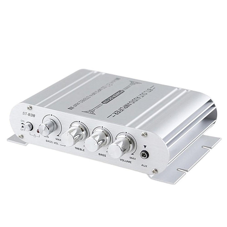 Mini Digital Hi-Fi Power Amplifier 2.1CH Subwoofer Stereo Audio Player Car Motorcycle Home Image 1