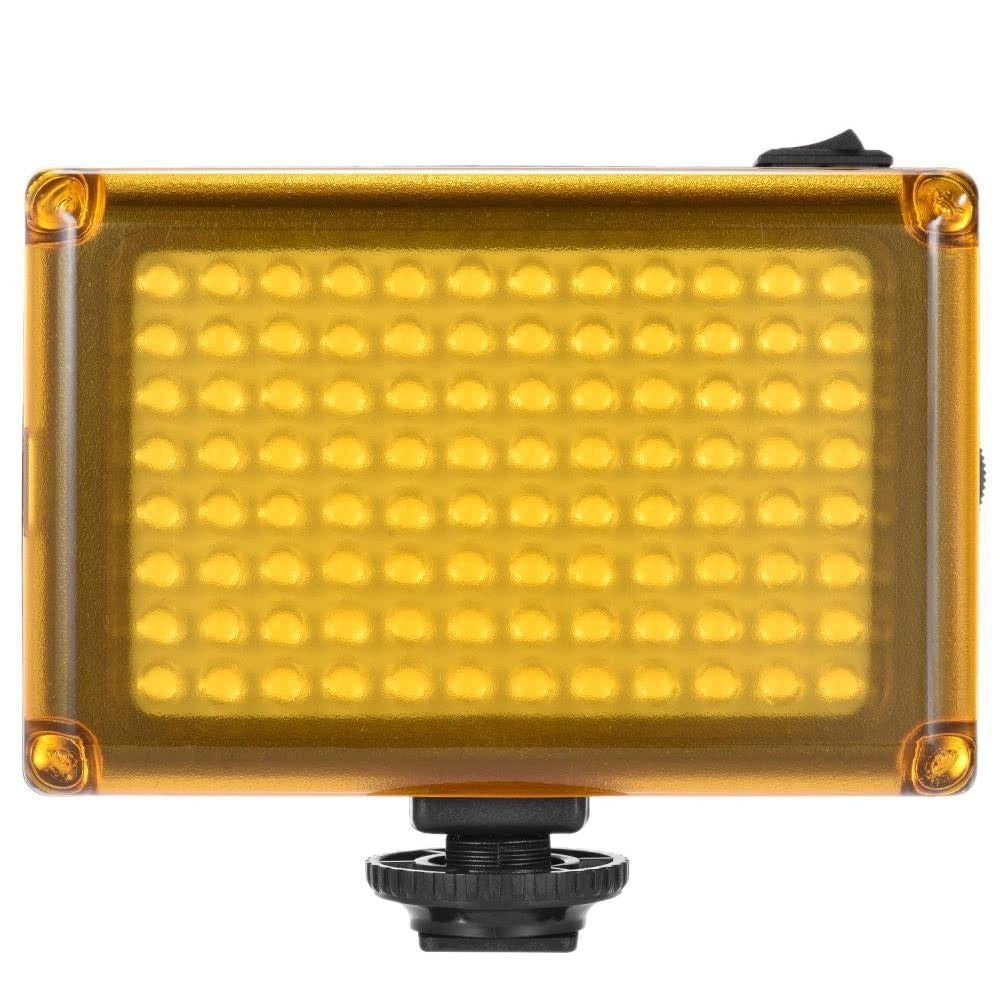 Mini Portable On-camera LED Video Fill-in Light Panel with White Orange Filters for DSLR Camera Image 2