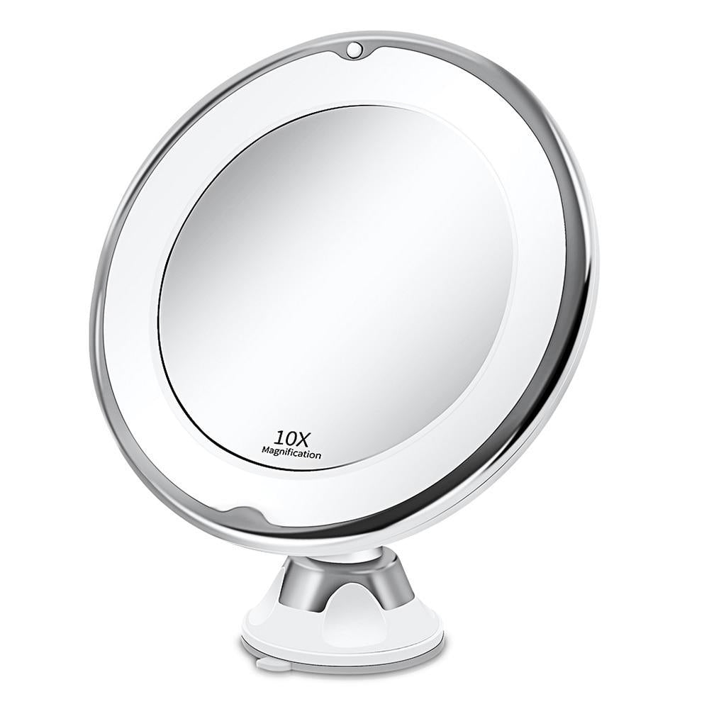 Portable 10x Magnifying Makeup Vanity Mirror with LED Light Image 9