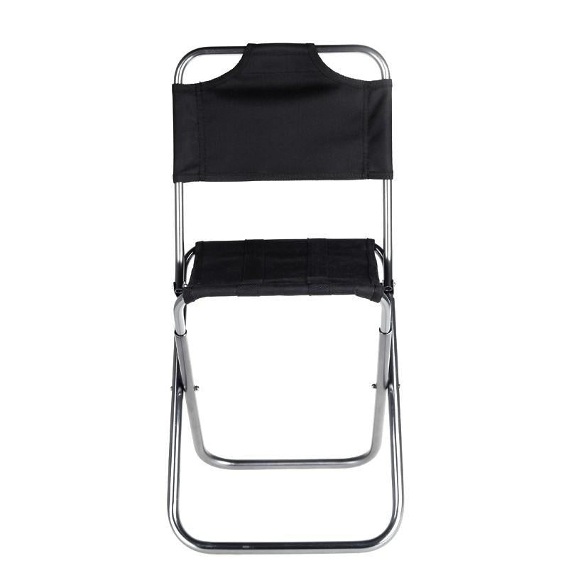 Portable Folding Aluminum Oxford Cloth Chair Outdoor Fishing Camping with Backrest Carry Bag Image 7