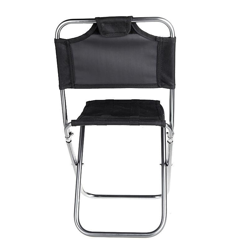Portable Folding Aluminum Oxford Cloth Chair Outdoor Fishing Camping with Backrest Carry Bag Image 9