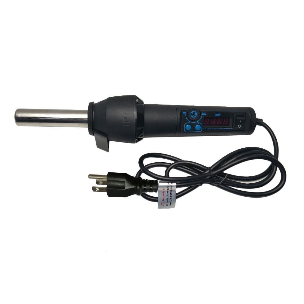 Portable Hot Air Gun with 8 Nozzles Ceramic Heating Core LED Digital Display Flow Temperature Adjustable Image 2