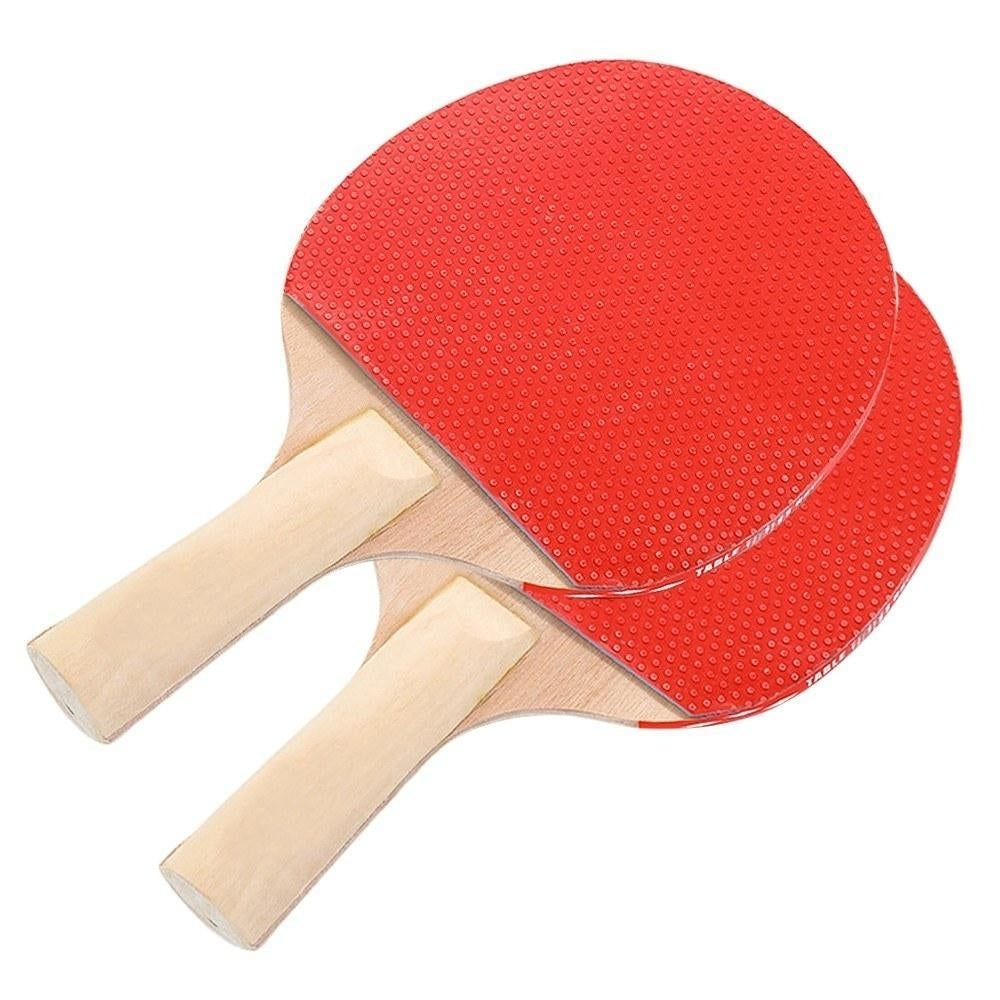 Portable Retractable Ping Pong Post Net Rack Paddles Adjustable Extending Paddle Bats Image 2