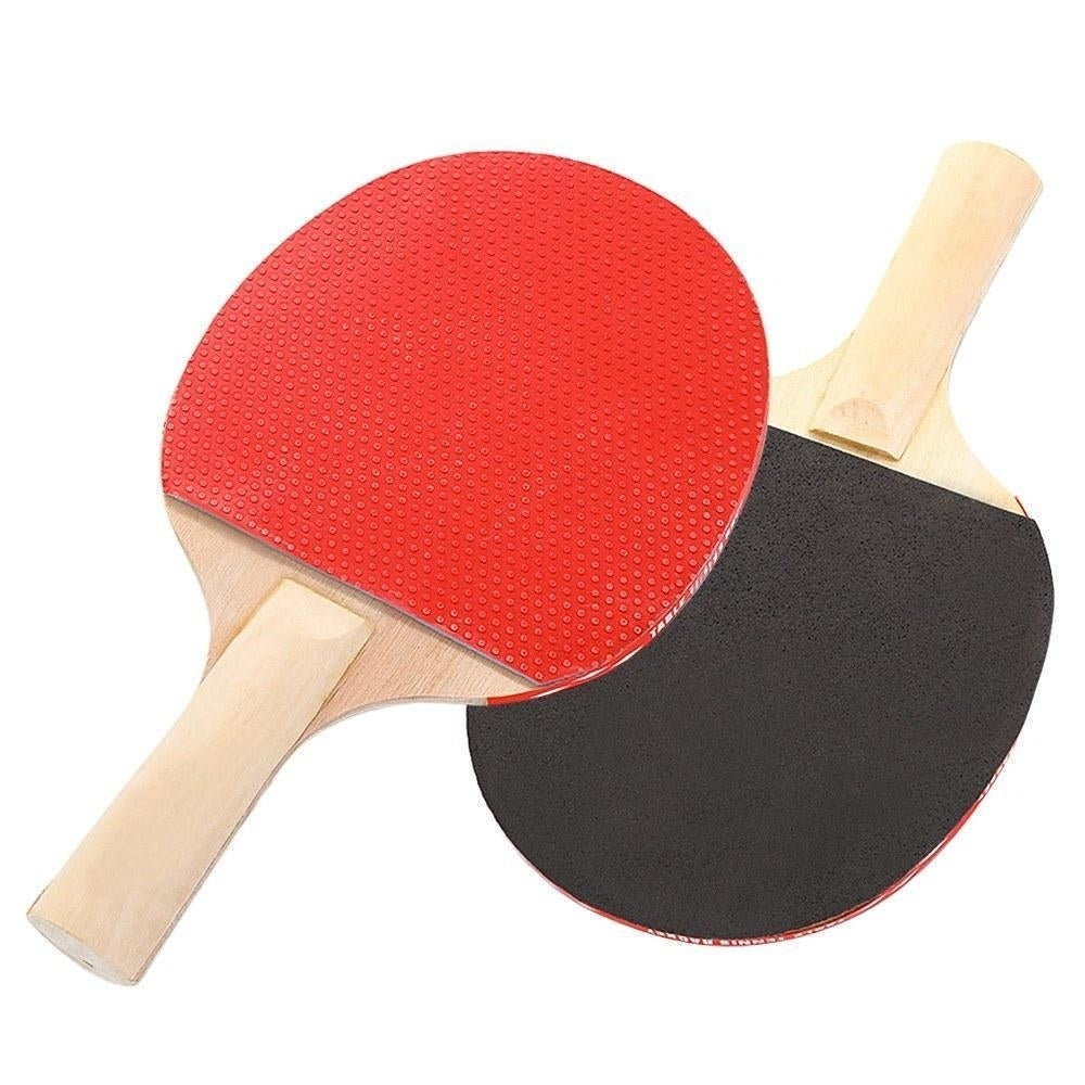 Portable Retractable Ping Pong Post Net Rack Paddles Adjustable Extending Paddle Bats Image 4