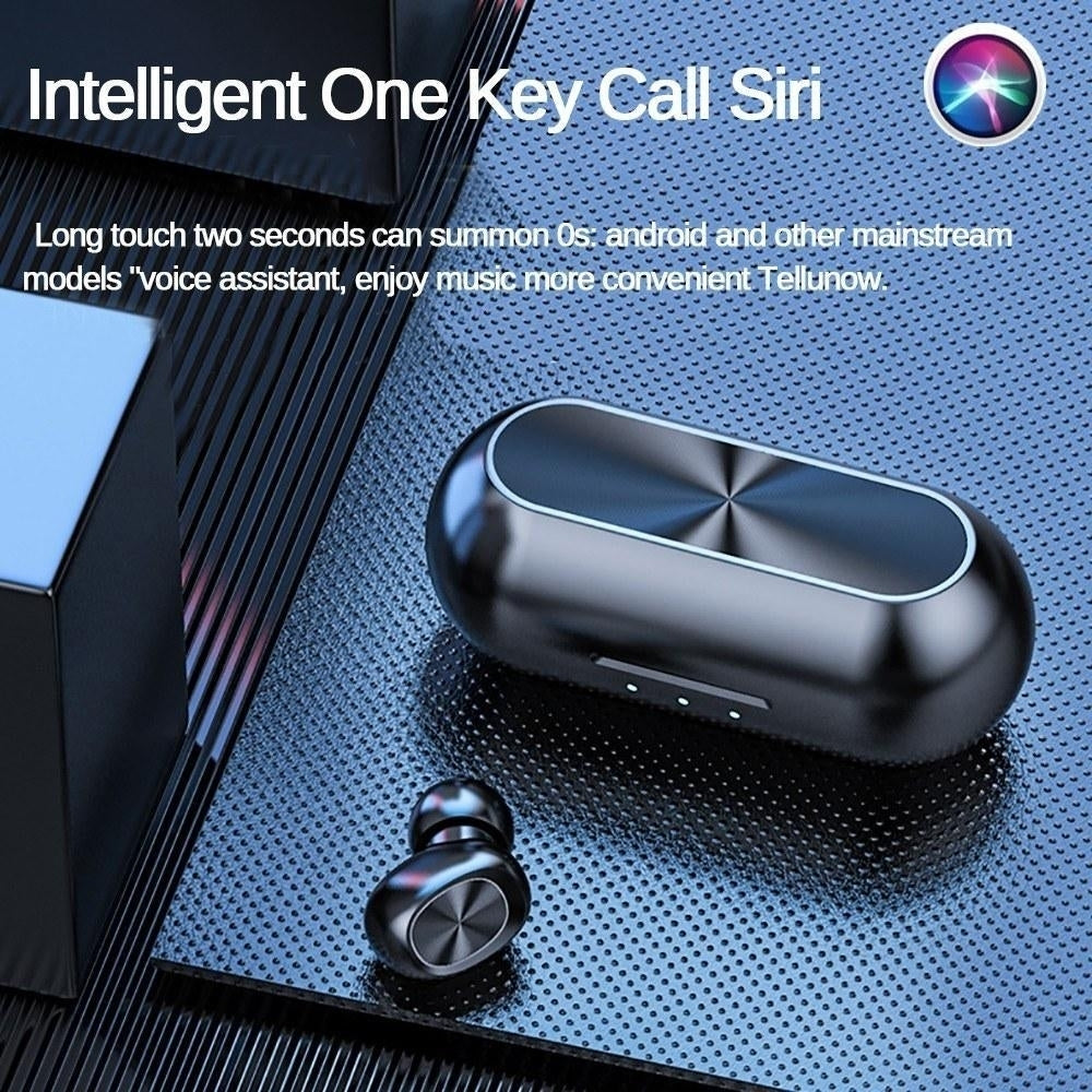 Portable TWS Earphone 5.0 Wireless Sports Earbud with Charge Box Image 3