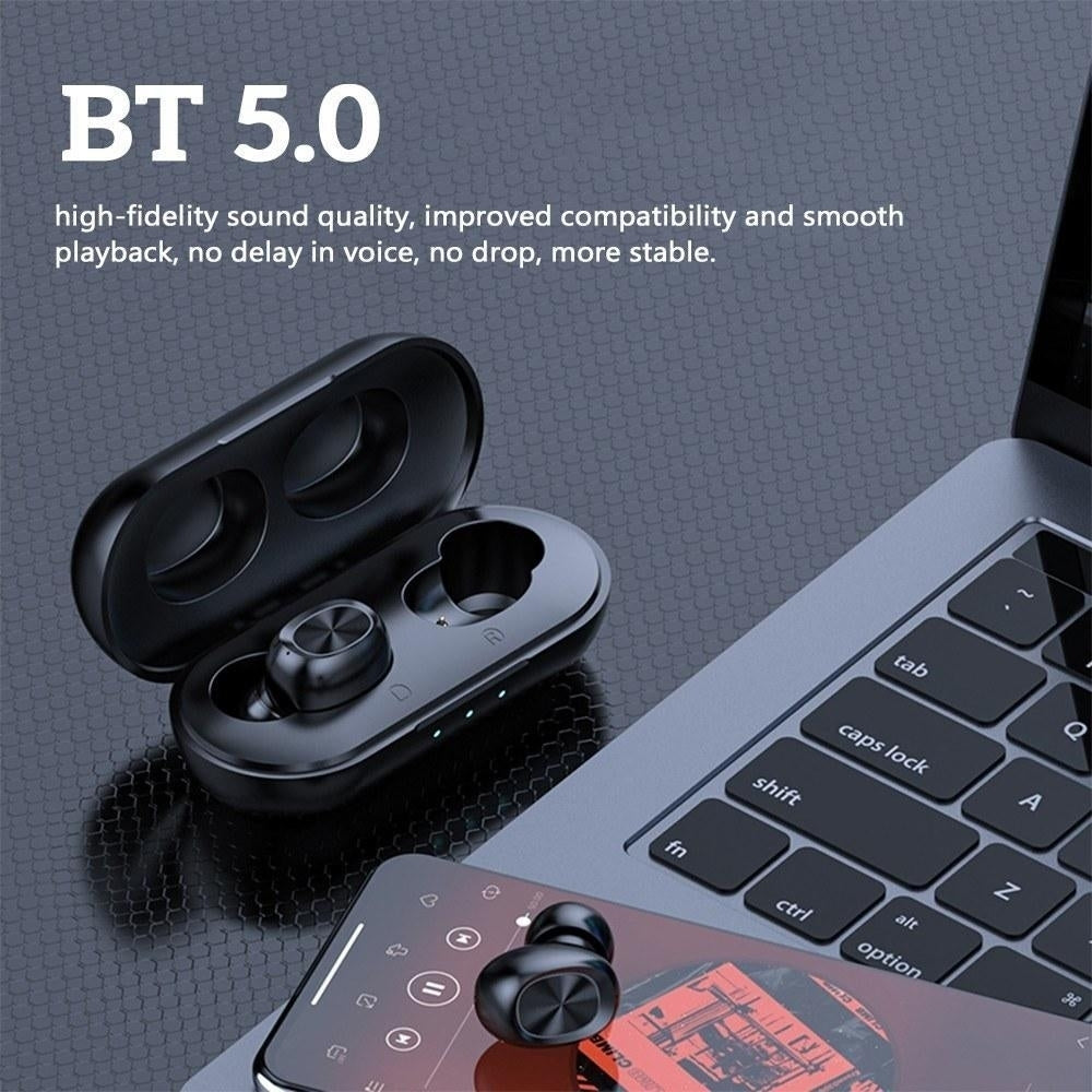 Portable TWS Earphone 5.0 Wireless Sports Earbud with Charge Box Image 4