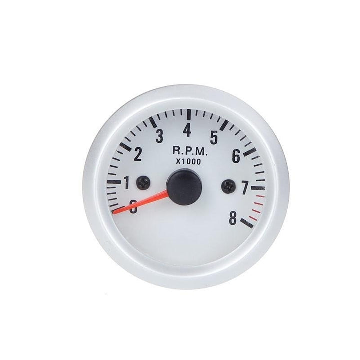 Tachometer Tach Gauge with Holder Cup for Auto Car 2" 52mm 0~8000RPM Blue LED Light Image 9