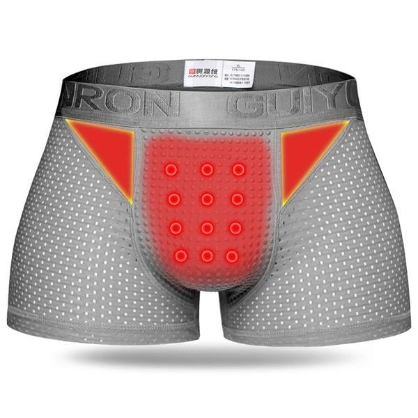 Mens Ice Silk Mesh Magnetic Therapy Health Care Underwear Image 9
