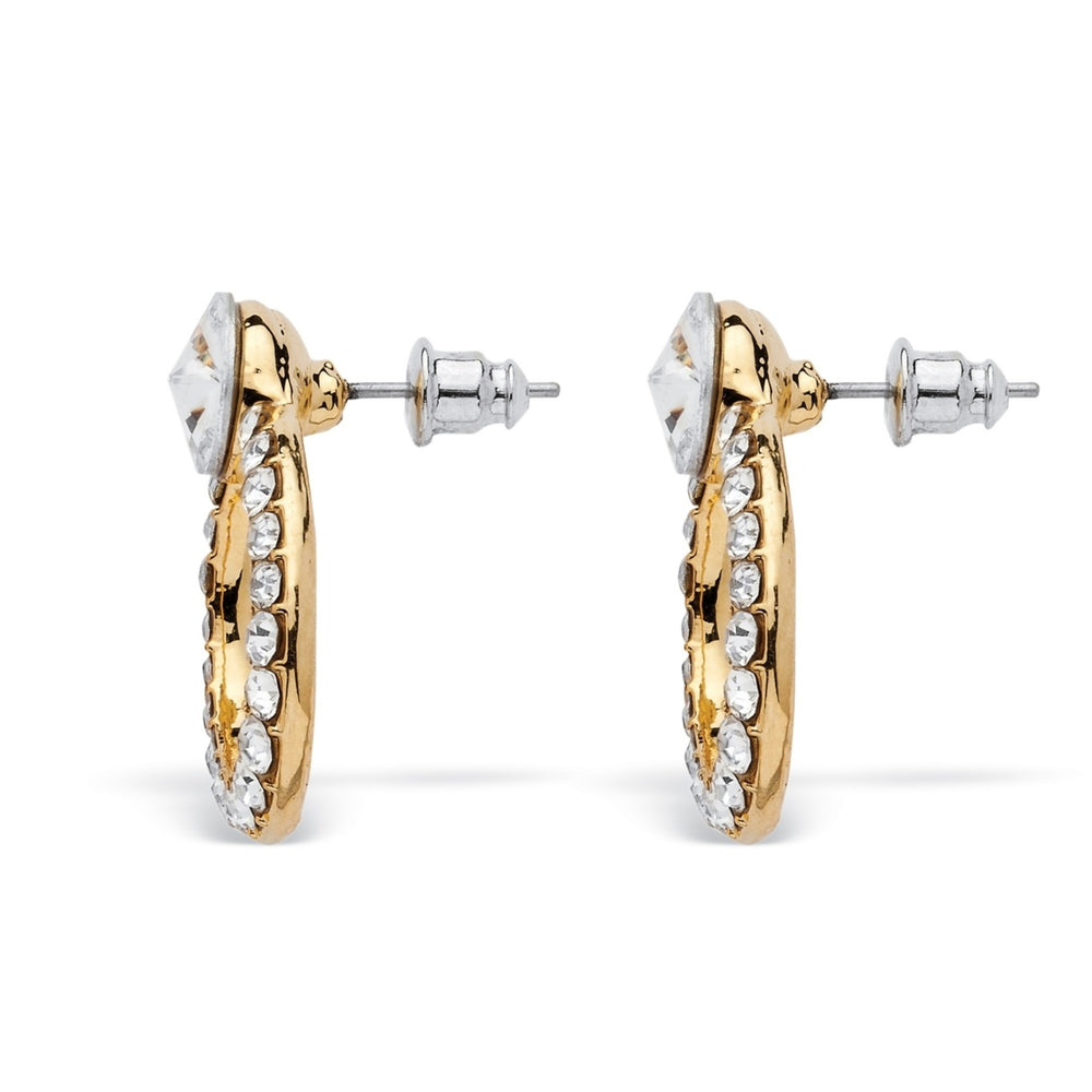 Pave Crystal Leopard Three-Piece NecklaceEarrings and Bangle Set in Gold Tone Image 2