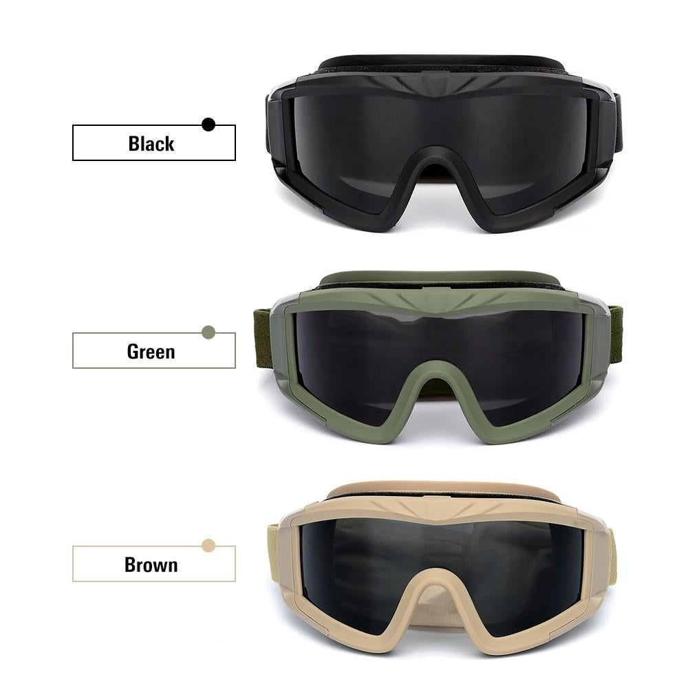 Military Airsoft Tactical Goggles Shooting Glasses Motorcycle Windproof Wargame Image 8