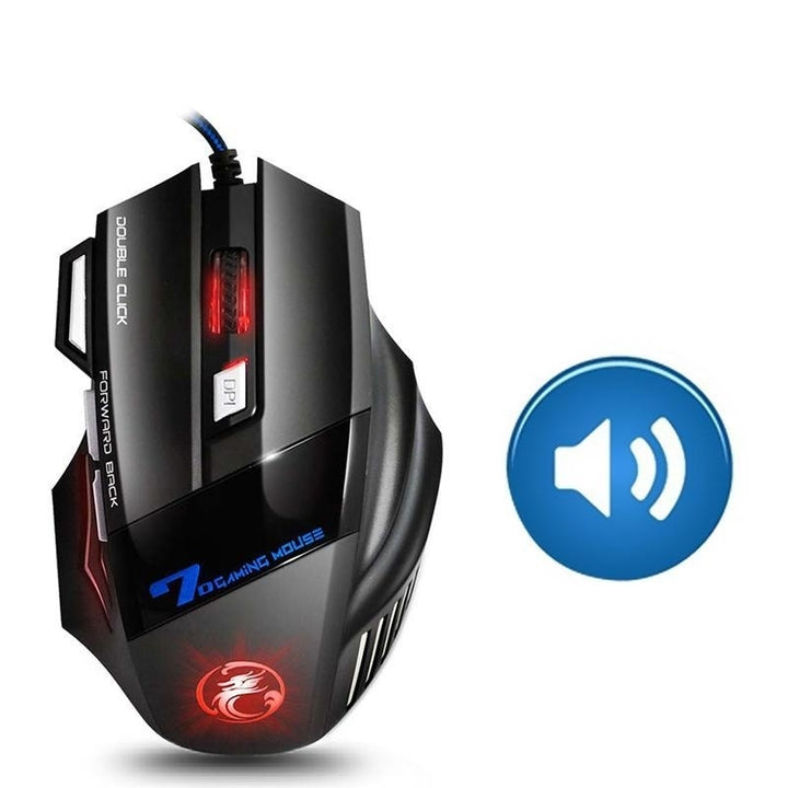 Ergonomic 5500 DPI Wired Gaming Mouse with 7 Button LED Backlight Image 4