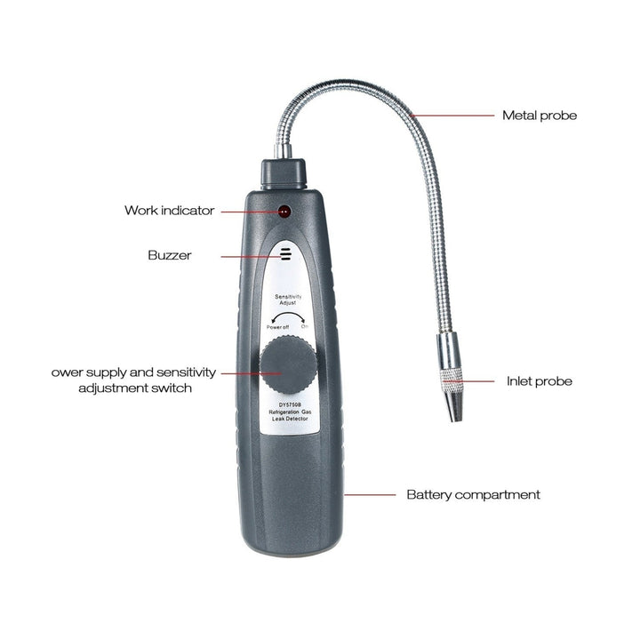 Refrigeration Gas Leak Detector Freon Tester Portable Halogen Leakage Checker with High Sensitivity for Car Air Image 4