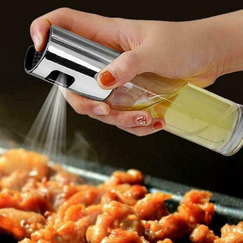 100ml Olive Oil Sprayer Stainless Steel Oil Dispenser Mister Pump Bottle BBQ Kitchen Tools Image 1
