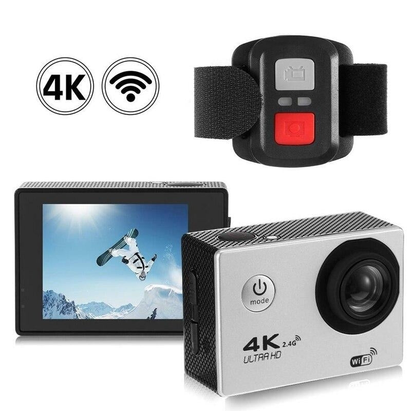 4K Wifi Action Camera 1080P HD Waterproof  Sports Cameras 16Mp DV Helmet Cam with Remote Control 170 Wide Angle Image 4