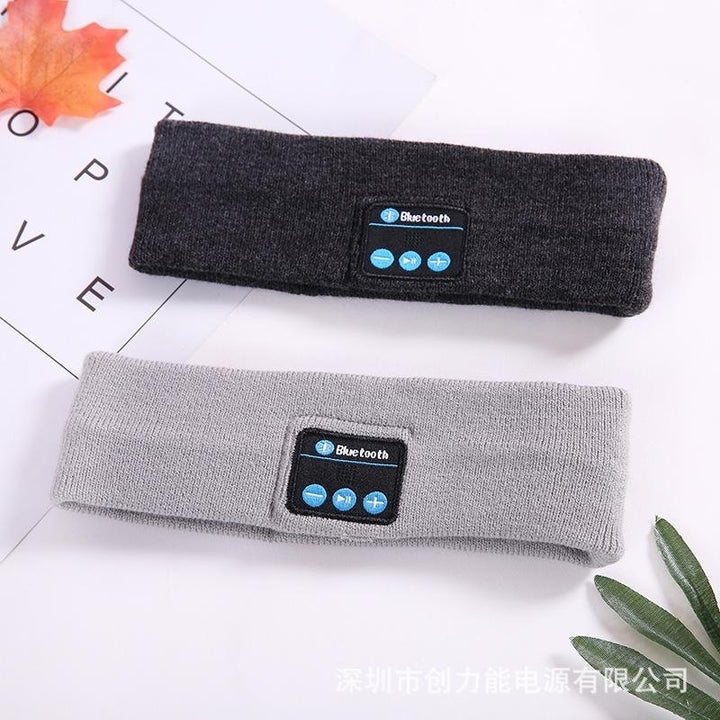 Bluetooth Sleeping Eye Mask Music Headset / Wireless Sports Music Headband with Built-In Speakers Microphone for Travel Image 8