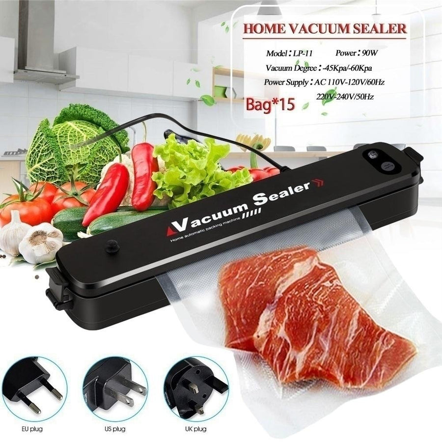 Automatic Vacuum Sealer Machine Compact Vacuum Sealing System with 15PCS Bags Image 1