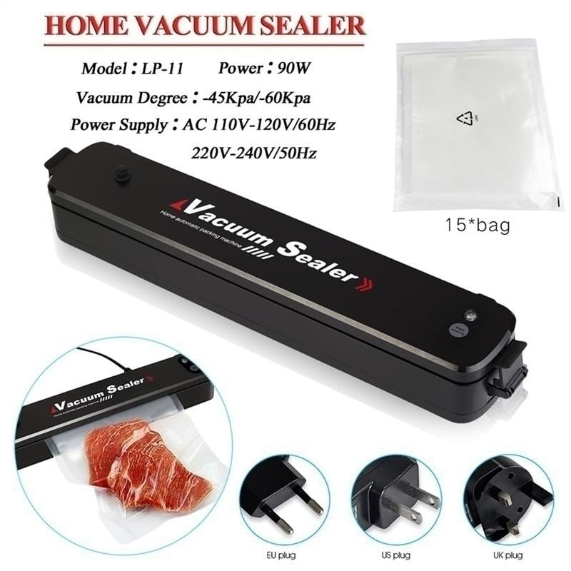 Automatic Vacuum Sealer Machine Compact Vacuum Sealing System with 15PCS Bags Image 2