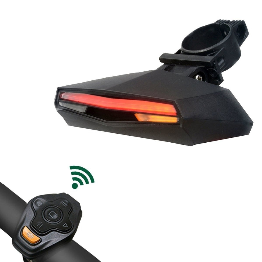 Bicycle Tail Lights Bike Warning Lights Wireless Remote Control Image 1