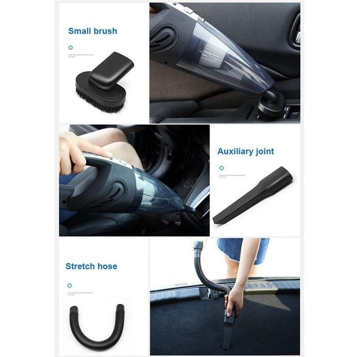 Handheld Car Vacuum Cleaner Rechargeable Cordless Cleaner with Powerful Cyclone Suction Quick Charge for Car Home Pet Image 4