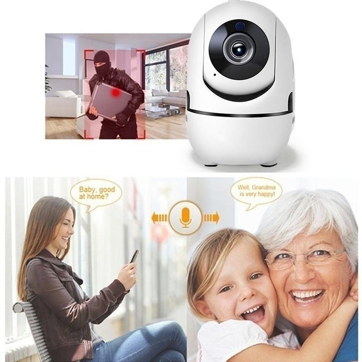 Home Security Camera Intelligent Pet Baby Tracking Monitor 1080P HD Wifi PTZ Camera with IR Night Vision Image 3