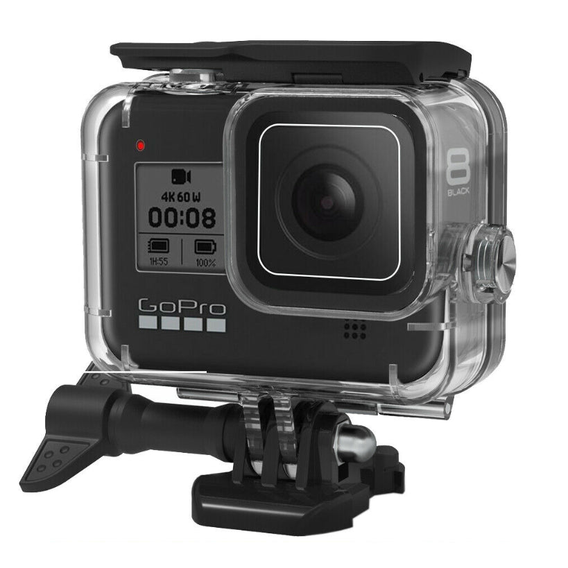 Waterproof Housing Case for GoPro Hero 8 Black Underwater Protective Shell with Bracket Up To 196ft/60M Image 1