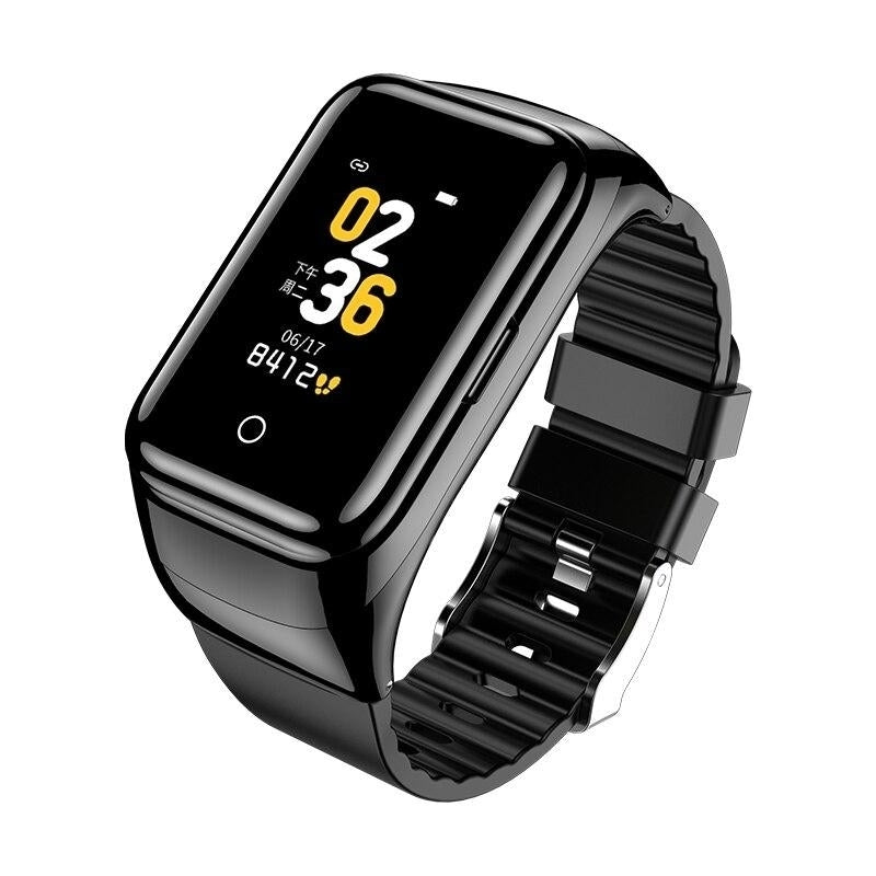 Smart Watch with Bluetooth Earphone Heart Rate Pedometer Image 1