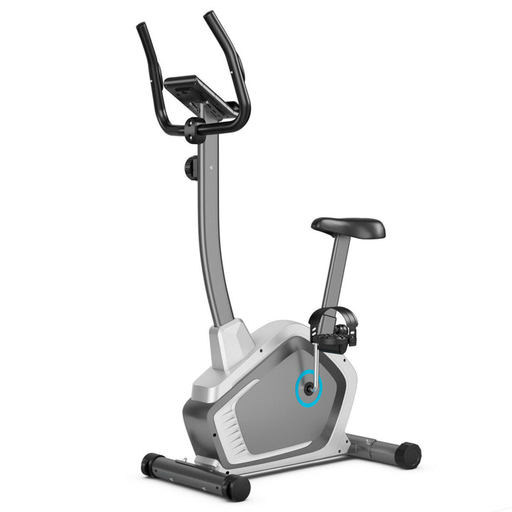 Magnetic Upright Exercise Bike Cycling Bike W/Pulse Sensor 8-Level Fitness Image 9