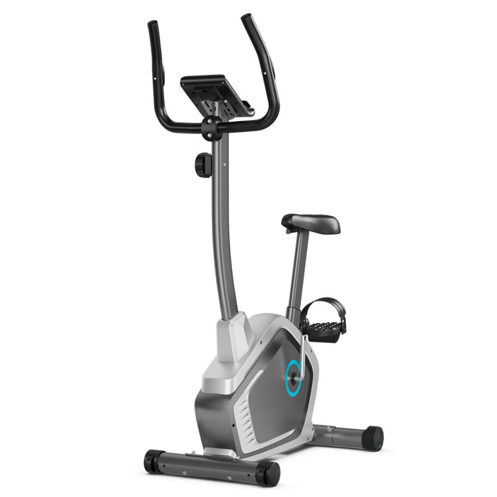 Magnetic Upright Exercise Bike Cycling Bike W/Pulse Sensor 8-Level Fitness Image 10
