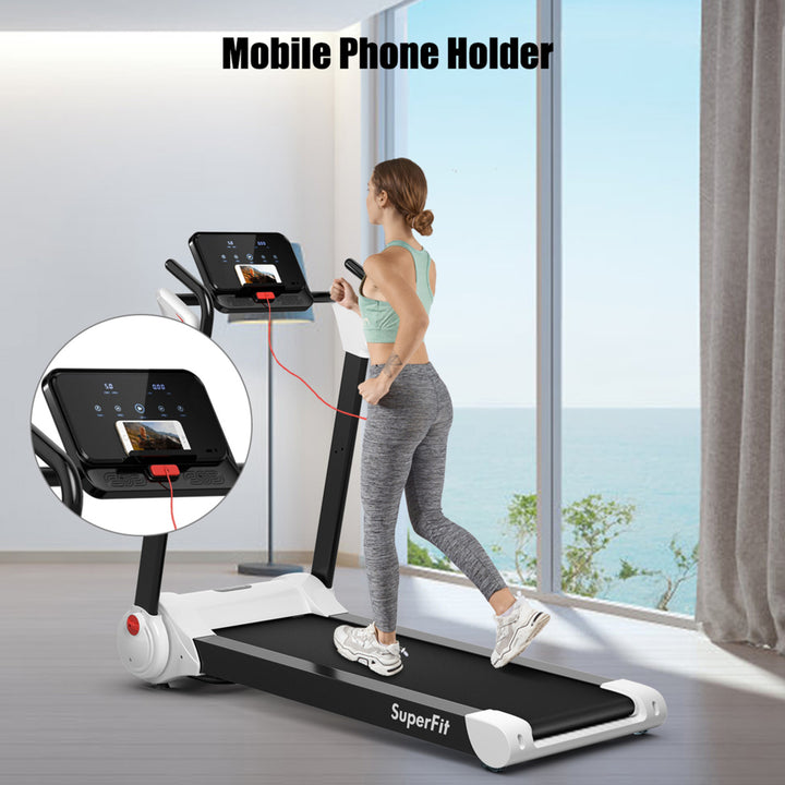 Folding 2.25HP Electric Treadmill Running Machine w/ LED Display Image 3
