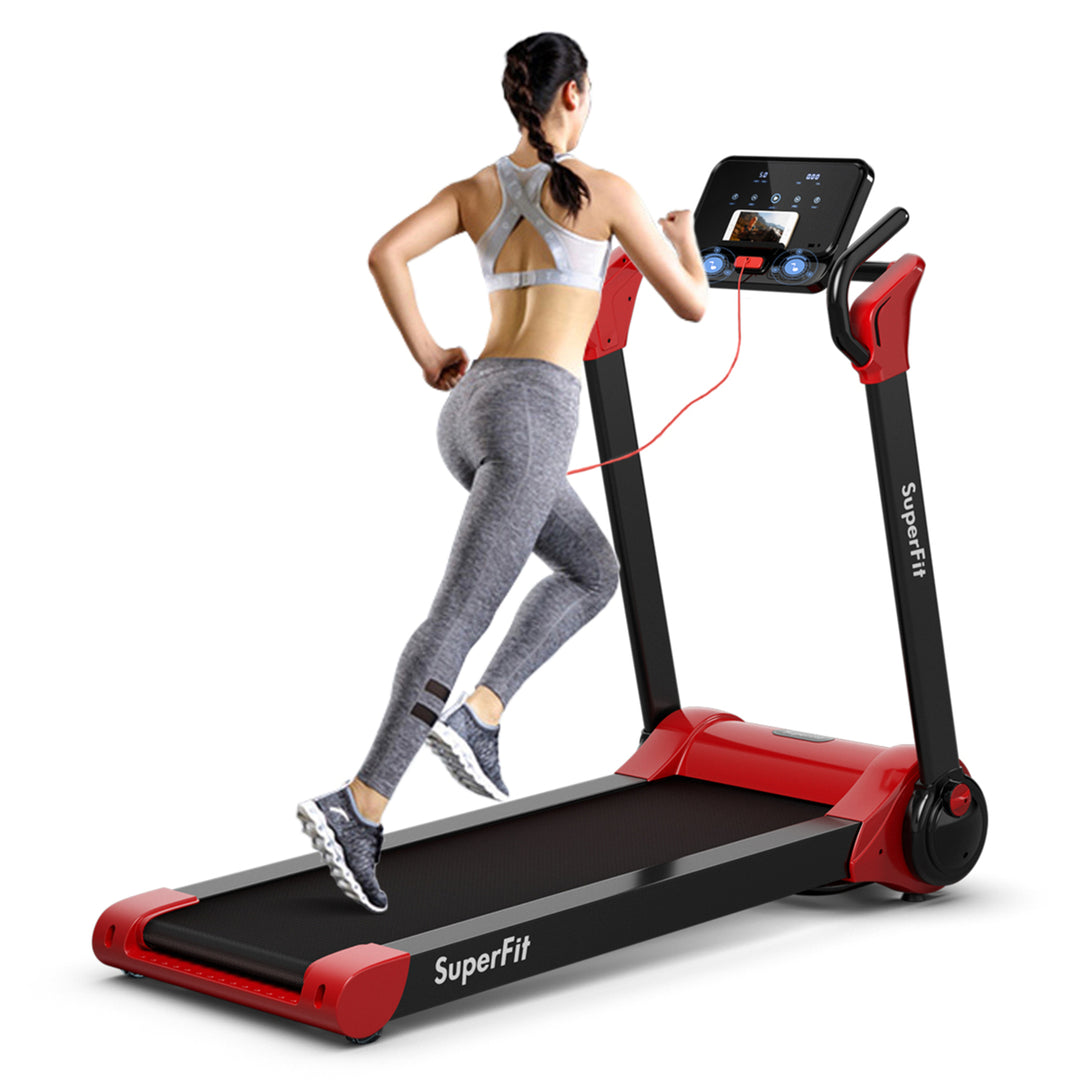 Folding 2.25HP Electric Treadmill Running Machine w/ LED Display Image 7