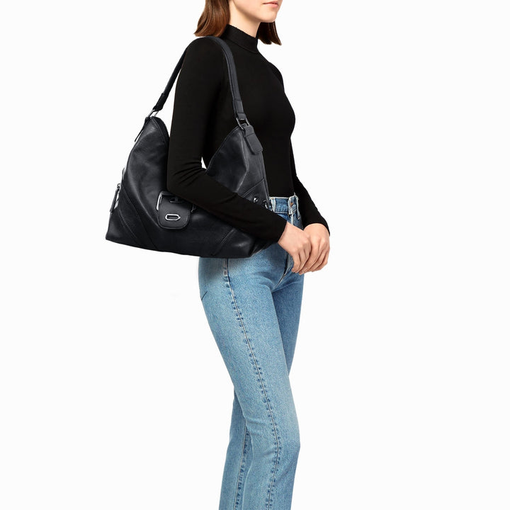 Hobo Handbags for Women Large Satchel Tote Ladies Shoulder Bag Buckle Roomy Purses PU Leather Image 6
