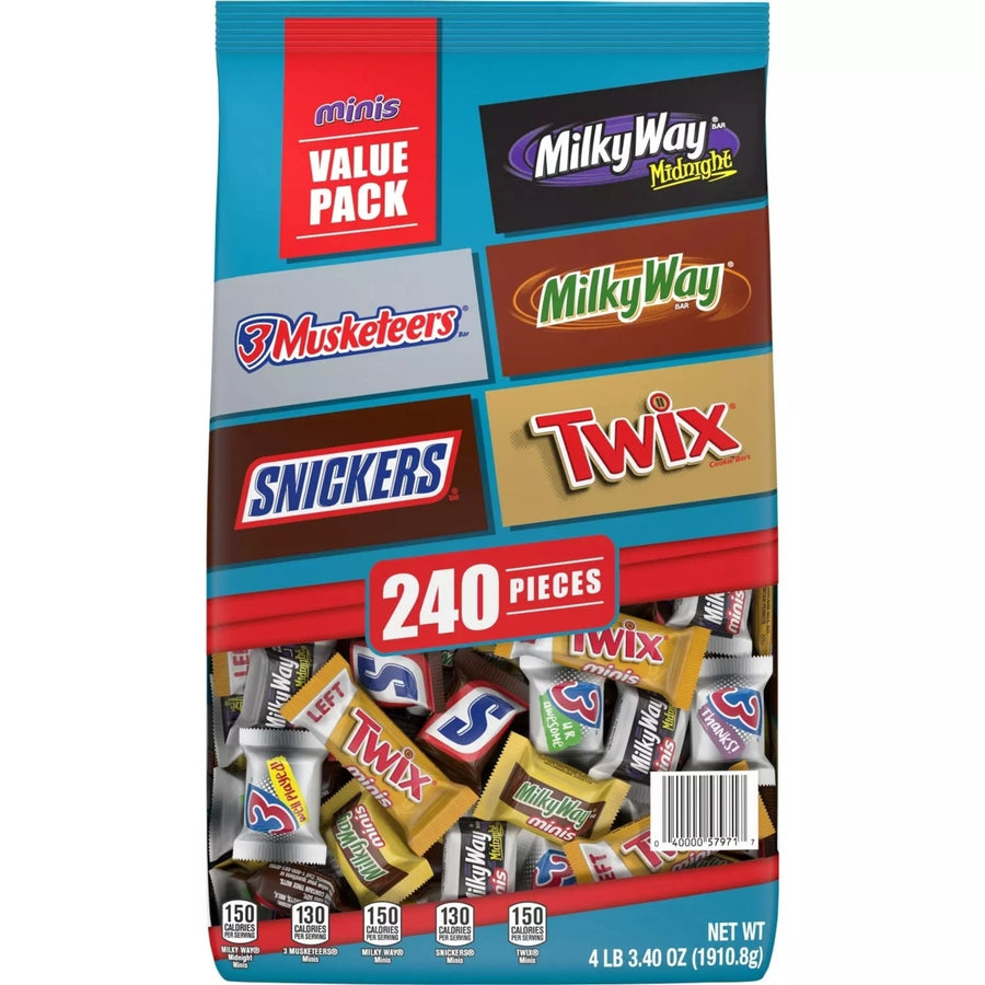SnickersTwix and More Chocolate Candy Variety Pack67.47 Ounce (240 Pieces) Image 1