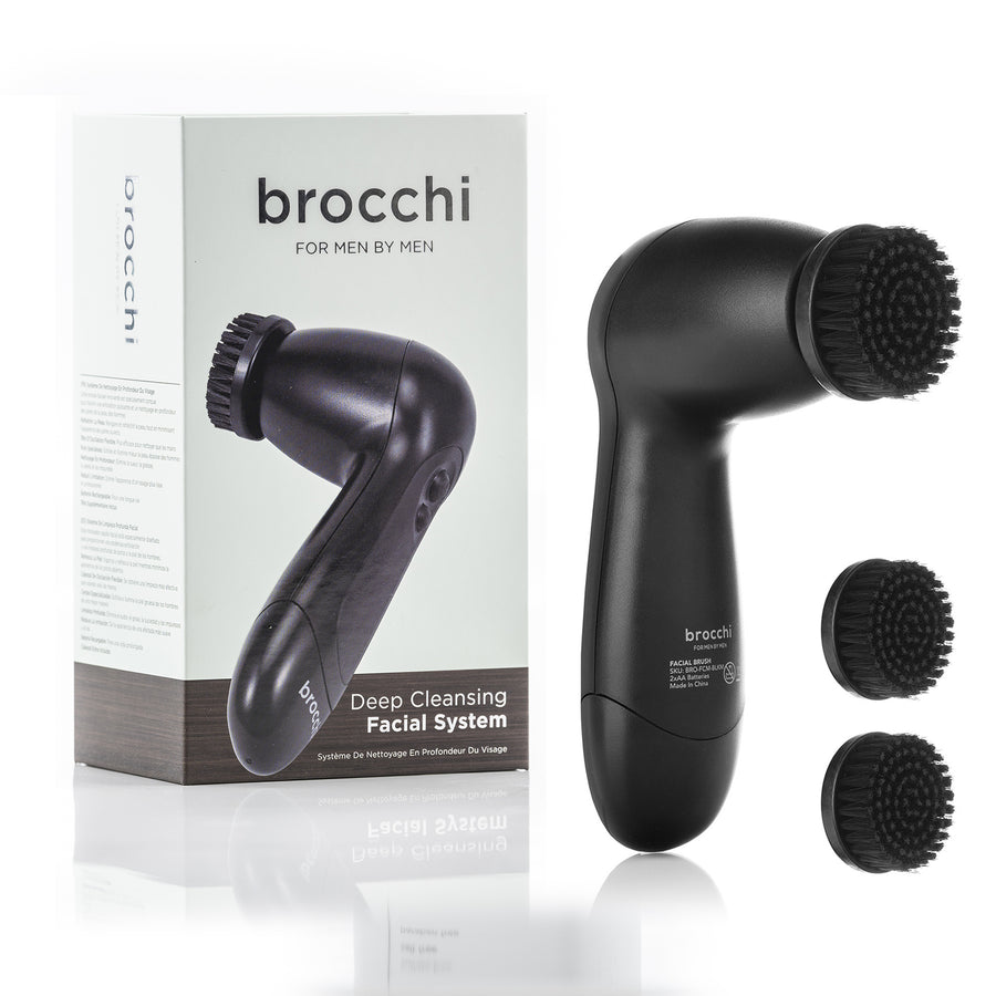 Brocchi Deep Cleansing Facial Brush System for Men Image 1