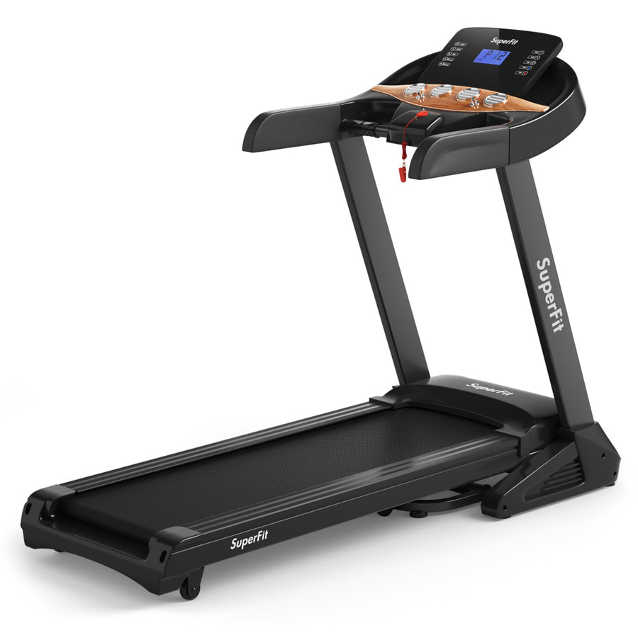 3.75HP Folding Treadmill Running Jogging Machine w/ 15% Automatic Incline Image 1
