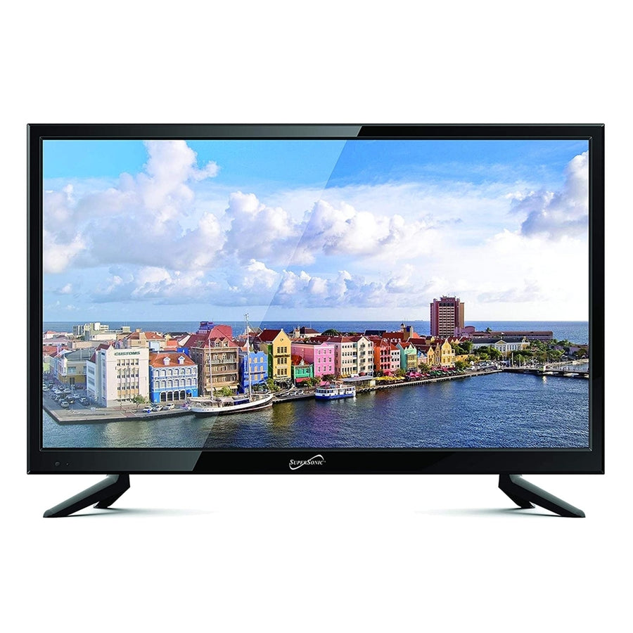19" Supersonic 12 Volt ACDC Widescreen LED HDTV with USB and HDMI (SC-1911) Image 1