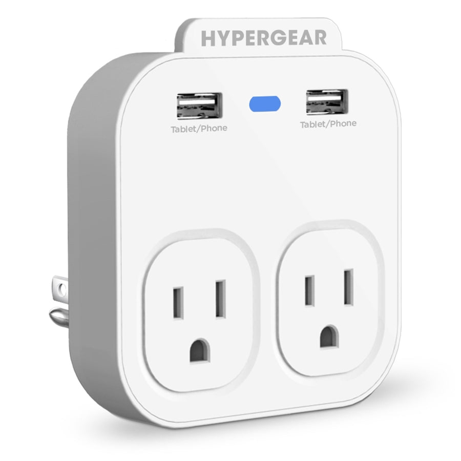 HyperGear Wall Adapter Power Strip White (13623-HYP) Image 1