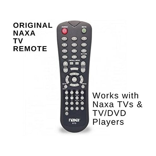 NAXA Original Replacement Remote Control for Naxa NT and NTD Model 12 Volt TVs and TV-DVD Combo Players Image 2